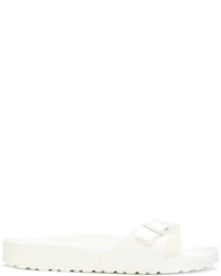weiße flache Sandalen von Birkenstock