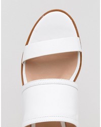 weiße flache Sandalen von Aldo