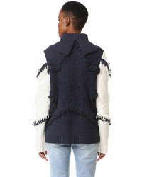 weiße Jacke mit Fransen von BCBGMAXAZRIA