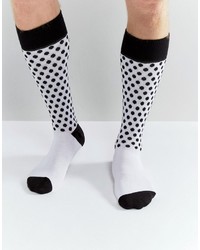 weiße gepunktete Socken von Dr. Martens