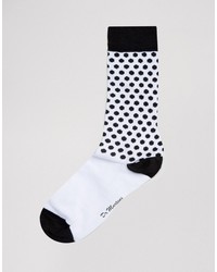 weiße gepunktete Socken von Dr. Martens