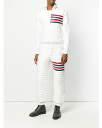 weiße gesteppte ärmellose Jacke von Thom Browne