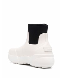 weiße Gummi Chelsea Boots von Ambush