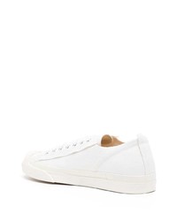 weiße Gummi niedrige Sneakers von Undercover