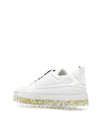 weiße Gummi niedrige Sneakers von RBRSL RUBBER SOUL