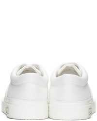 weiße Gummi niedrige Sneakers von Miu Miu