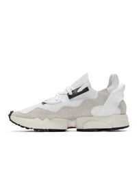 weiße Gummi niedrige Sneakers von Y-3