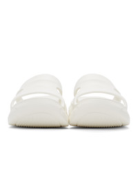 weiße Gummi Sandalen von Givenchy