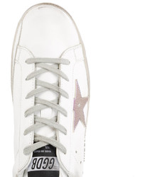 weiße Gummi Turnschuhe von Golden Goose