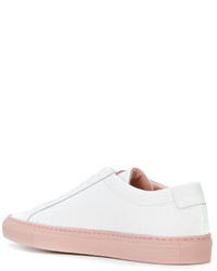 weiße Gummi Turnschuhe von Common Projects