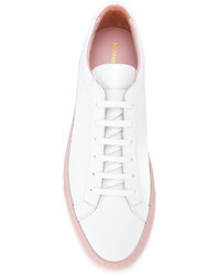 weiße Gummi Turnschuhe von Common Projects