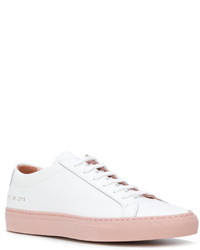 weiße Gummi Turnschuhe von Common Projects