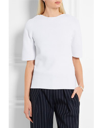 weiße Häkel Bluse von Victoria Beckham