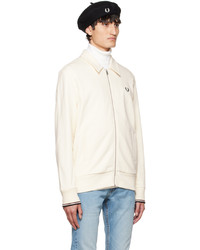 weiße Harrington-Jacke von Fred Perry