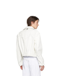 weiße Harrington-Jacke von Boramy Viguier