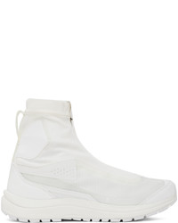 weiße hohe Sneakers aus Leder von 11 By Boris Bidjan Saberi