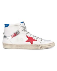 weiße hohe Sneakers aus Leder von Golden Goose Deluxe Brand