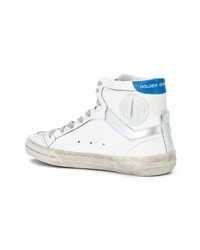 weiße hohe Sneakers aus Leder von Golden Goose Deluxe Brand