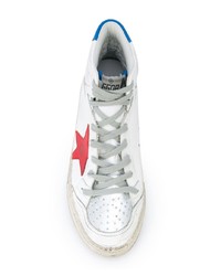 weiße hohe Sneakers aus Leder von Golden Goose Deluxe Brand