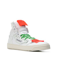 weiße hohe Sneakers aus Leder von Off-White