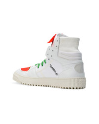 weiße hohe Sneakers aus Leder von Off-White