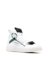 weiße hohe Sneakers aus Leder von Off-White