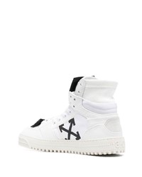 weiße hohe Sneakers aus Leder von Off-White