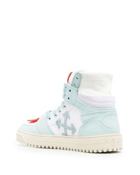 weiße hohe Sneakers aus Leder von Off-White