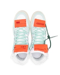 weiße hohe Sneakers aus Leder von Off-White