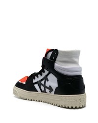 weiße hohe Sneakers aus Leder von Off-White