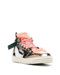 weiße hohe Sneakers aus Leder von Off-White