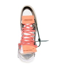 weiße hohe Sneakers aus Leder von Off-White