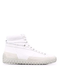 weiße hohe Sneakers aus Leder von A-Cold-Wall*
