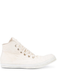 weiße hohe Sneakers aus Leder von A Diciannoveventitre