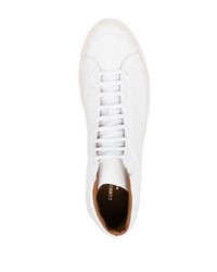 weiße hohe Sneakers aus Leder von Common Projects