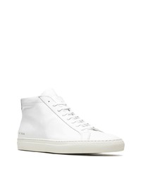 weiße hohe Sneakers aus Leder von Common Projects