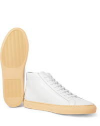 weiße hohe Sneakers aus Leder von Common Projects