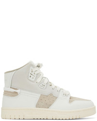 weiße hohe Sneakers aus Leder von Acne Studios