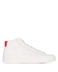 weiße hohe Sneakers aus Leder von adidas by 424