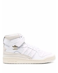 weiße hohe Sneakers aus Leder von adidas