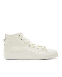 weiße hohe Sneakers aus Leder von adidas Originals