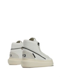 weiße hohe Sneakers aus Leder von Y-3