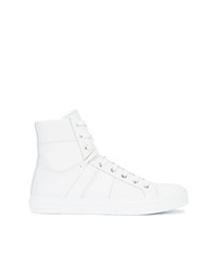 weiße hohe Sneakers aus Leder von Amiri