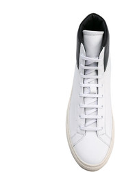 weiße hohe Sneakers aus Leder von Common Projects