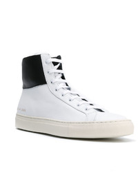 weiße hohe Sneakers aus Leder von Common Projects