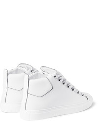 weiße hohe Sneakers aus Leder von Balenciaga