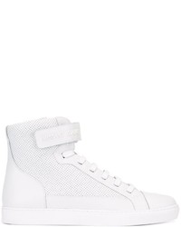 weiße hohe Sneakers aus Leder von Armani Jeans