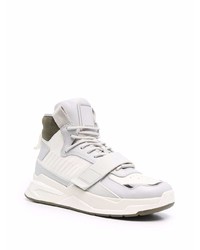 weiße hohe Sneakers aus Leder von Balmain