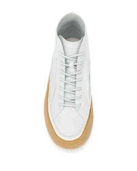 weiße hohe Sneakers aus Leder von Camper