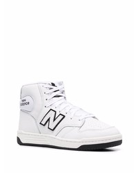 weiße hohe Sneakers aus Leder von New Balance